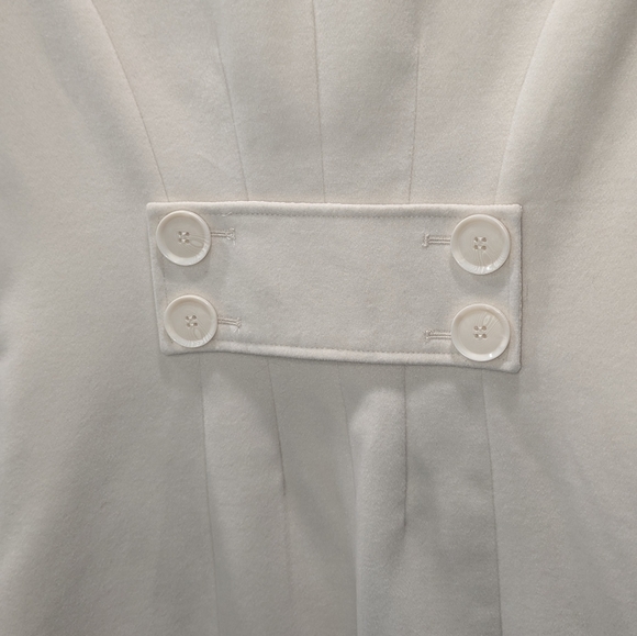 Elegant Winter Pea Coat Creme Coloured Ricki's Size Medium - Picture 6 of 7